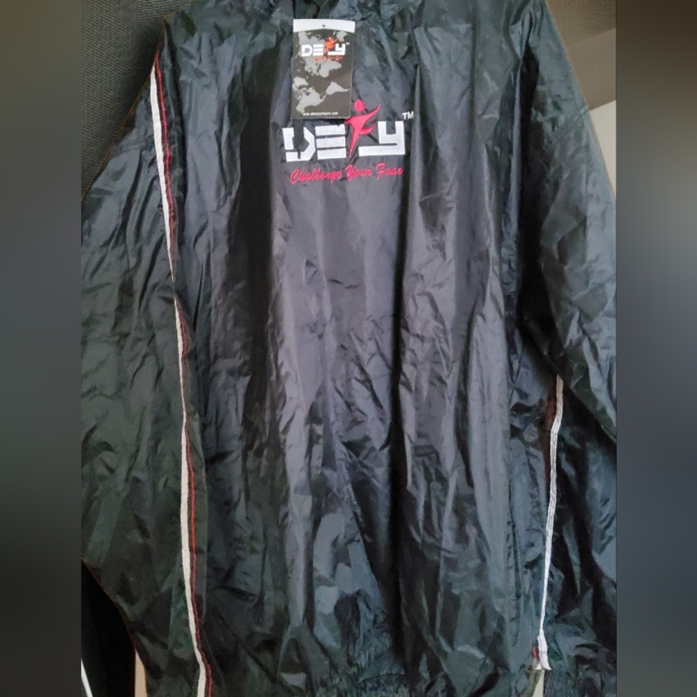 🔥DEFY Mens  Heavy Duty Sauna Suit for Weight Loss Size 3XL (Black))🔥